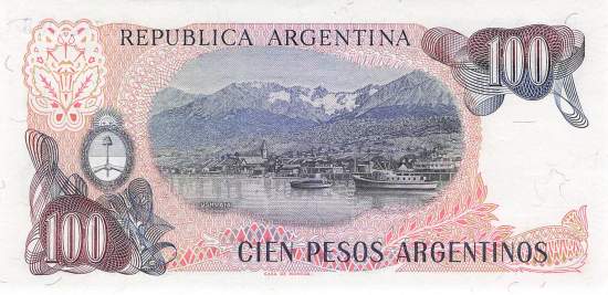 Argentinien p315a-1B 100 Pesos 1983